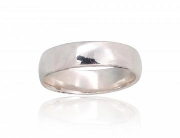 Silver wedding ring #2101777, Silver 925°, Size: 21, 4.4 gr.