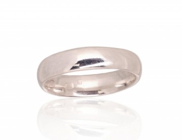 Silver wedding ring #2101774, Silver 925°, Size: 21.5, 4.5 gr.