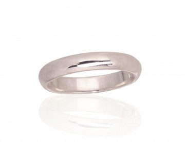 Silver wedding ring #2101771, Silver 925°, Size: 21, 3.5 gr.