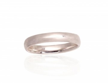 Silver wedding ring #2101770, Silver 925°, Size: 21, 3.4 gr.