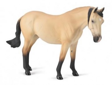 COLLECTA Horse Lusitano Mare Buttermilk Buckskin Deluxe 1:12, 80002