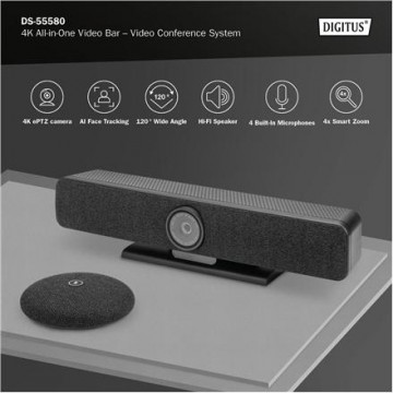 Digitus 4K All-in-One Video Bar Pro – Video Conference System | DS-55580