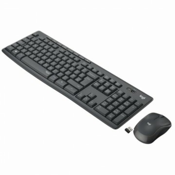 Klaviatūra Logitech Melns QWERTY