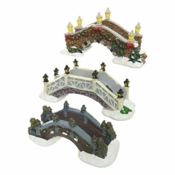 Bigbuy Christmas Новогоднее украшение 488502 Мост полистоун 5,5 x 13 x 5,5 cm