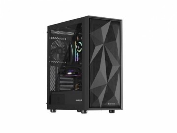 Natec HOUSING GENESIS DIAXID 605F MIDI TOWER WITH USB-C WINDOW BLACK