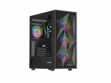 Natec HOUSING GENESIS DIAXID 605 ARGB MIDI TOWER WITH USB-C WINDOW BLACK