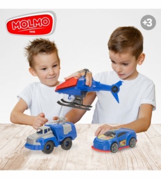 Molmo Toys Полицейской машина, автоцистерна, вертолет CB47281