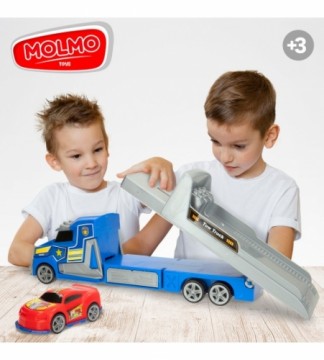 Molmo Toys Авто трейлер с машиной, инерция 36 cm CB47280