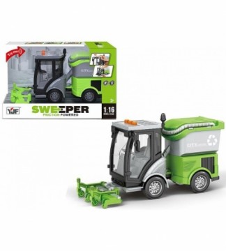 Auto komunāla mašīna Sweeper ar skaņu un gaismu, inerciju 28 cm 577244