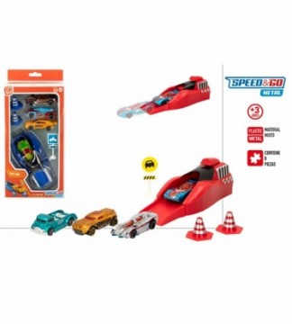 Speed & Go Palaišanas mehānisms ar 4 metāla/plastik mašīnas 3+ CB49899