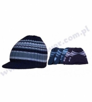Konwar 54-56 cm шапка синие цвета c козырьком P-CZ-261
