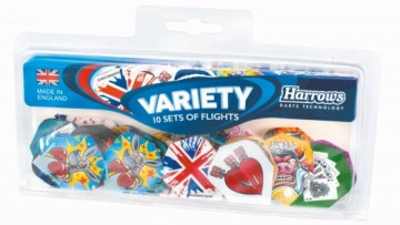 Darts flights HARROWS VARIETY PACK 10x3pcs