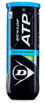 Tennis balls Dunlop ATP CHAMPIONSHIP LowerMid 3-tube ITF