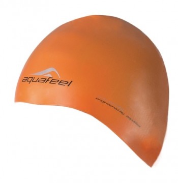 Swimming cap silicone AQUAFEEL BULLITT 3046 orange for adult