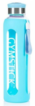 Drinking bottle GYMSTICK 600ml turquoise glass