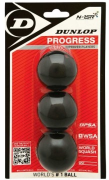 Squash ball Dunlop PROGRESS 3-blister