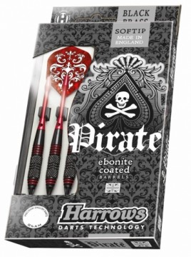 Дротики Softip HARROWS PIRATE 3x16gK красный