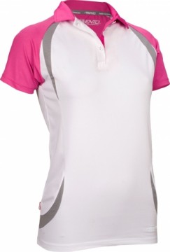 T-shirt for women AVENTO 33VC WFG 40 White/Fuchsia/Grey
