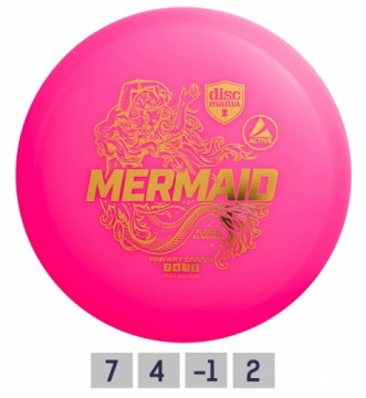 Discgolf DISCMANIA Fairway Driver MERMAID flofts in wate Pink 7/4/-1/2