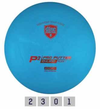 Discgolf DISCMANIA Putter D-LINE P2 FLEX 1 Blue 2/3/0/1