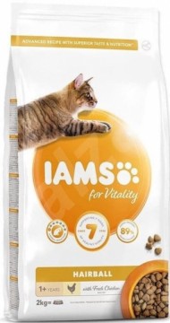 Dry food for cats - IAMS CAT ADULT HAIRBALL CHICKEN, 2 kg
