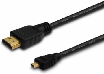 Savio CL-149 video kabelis HDMI uz micro-HDMI 0,5 m melns
