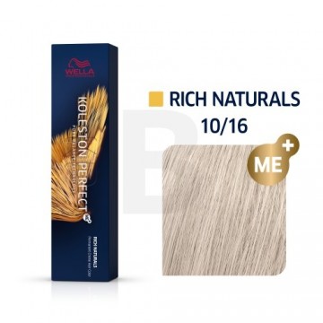 Wella Professionals Koleston Perfect Me+ Rich Naturals profesionāla permanentā matu krāsa 10|16 60 ml