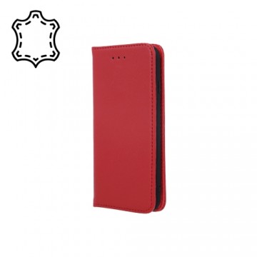 Fusion Accessories Fusion Genuine Leather Book grāmatveida maks Xiaomi Redmi 12C sarkans