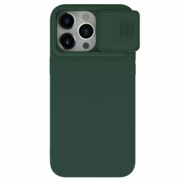 OEM Nillkin CamShield Silky Silicone Case for Iphone 15 Pro Max green
