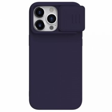 OEM Nillkin CamShield Silky Silicone Case for Iphone 15 Pro Max dark purple