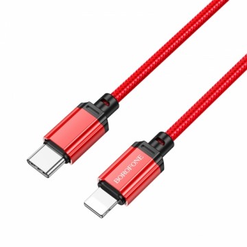 OEM Borofone Cable BX87 Sharp - Type C to Lightning - PD 20W 1 metre red