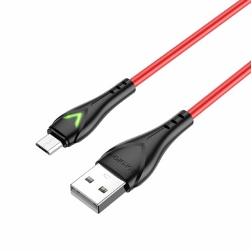OEM Borofone Cable BX65 Bright - USB to Micro USB - 2A 1 metre red