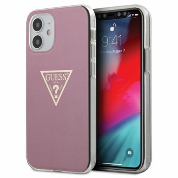 Guess GUHCP12SPCUMPTPI iPhone 12 mini 5,4" różowy|pink hardcase Metallic Collection