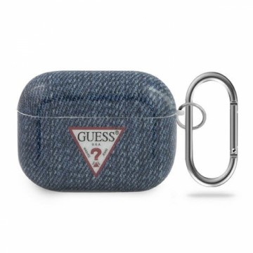 Guess GUACAPTPUJULDB AirPods Pro cover granatowy|dark blue Jeans Collection
