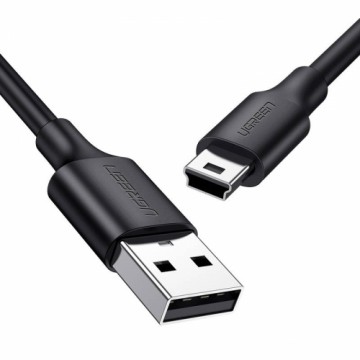 USB-Mini USB kabelis UGREEN US132, 0,5 m (melns)