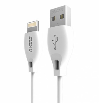 Dudao USB | Lightning data charging cable 2.4A 1m white (L4L 1m white)