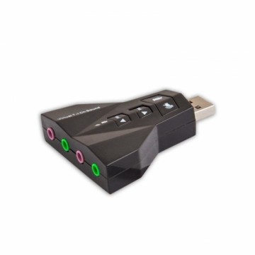 Fusion Accessories Fusion skaņas karte USB | 7.1 | Regulējams Skaļums | Mikrofons