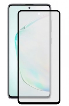 Fusion Accessories Fusion Full Glue 5D Tempered Glass Aizsargstikls Pilnam Ekrānam Samsung N770 Galaxy Note 10 Lite Melns