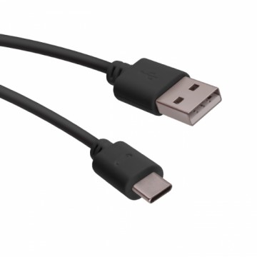 Forever universāls USB-C datu un uzlādes vads 1m melns