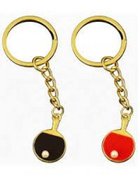 Keyring mini bat black/gold