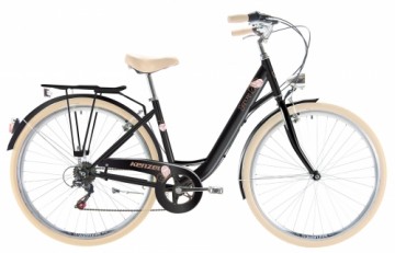 Pilsētas velosipēds Kenzel Signora Royal ar groziņu (28"/6 ātr.) melns (gab.)