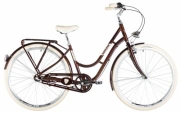 Pilsētas velosipēds Kenzel Nostalgic Classic ar groziņu (28"/3 ātr.) brūns (gab.)