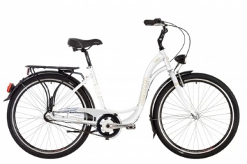 Pilsētas velosipēds Kenzel Dream Classic ar groziņu (28"/3 ātr.) balts (gab.)