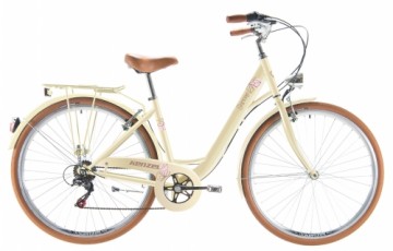 Pilsētas velosipēds Kenzel Signora Royal ar groziņu (28"/6 ātr.) bēšs (gab.)