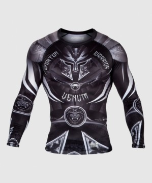 Krekls Venum Gladiator 3.0 Rashguard melns/balts (gab.)