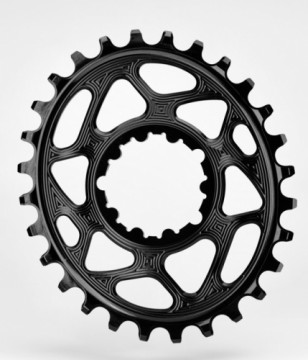 Zobrats AbsoluteBlack Oval Sram DM GXP N/W (6mm offset) melns (X) (gab.)