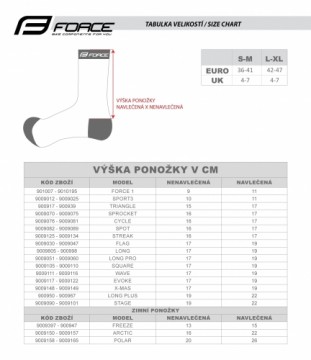 Zeķes Force Polar zilas/sarkanas (X) (pāris)