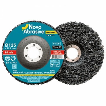 Slīpdisks rūsas, krāsas noņemšanai 125mm, porains, mīksts NOVOABRASIVE