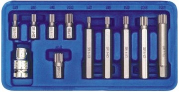 Uzgaļu komplekts SPLINE BIT (11gab.) 66770 VOREL