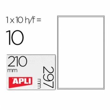 Uzlīmes Apli 10053 Caurspīdīgs 10 Loksnes 210 x 297 mm